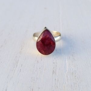 Raw Ruby Ring